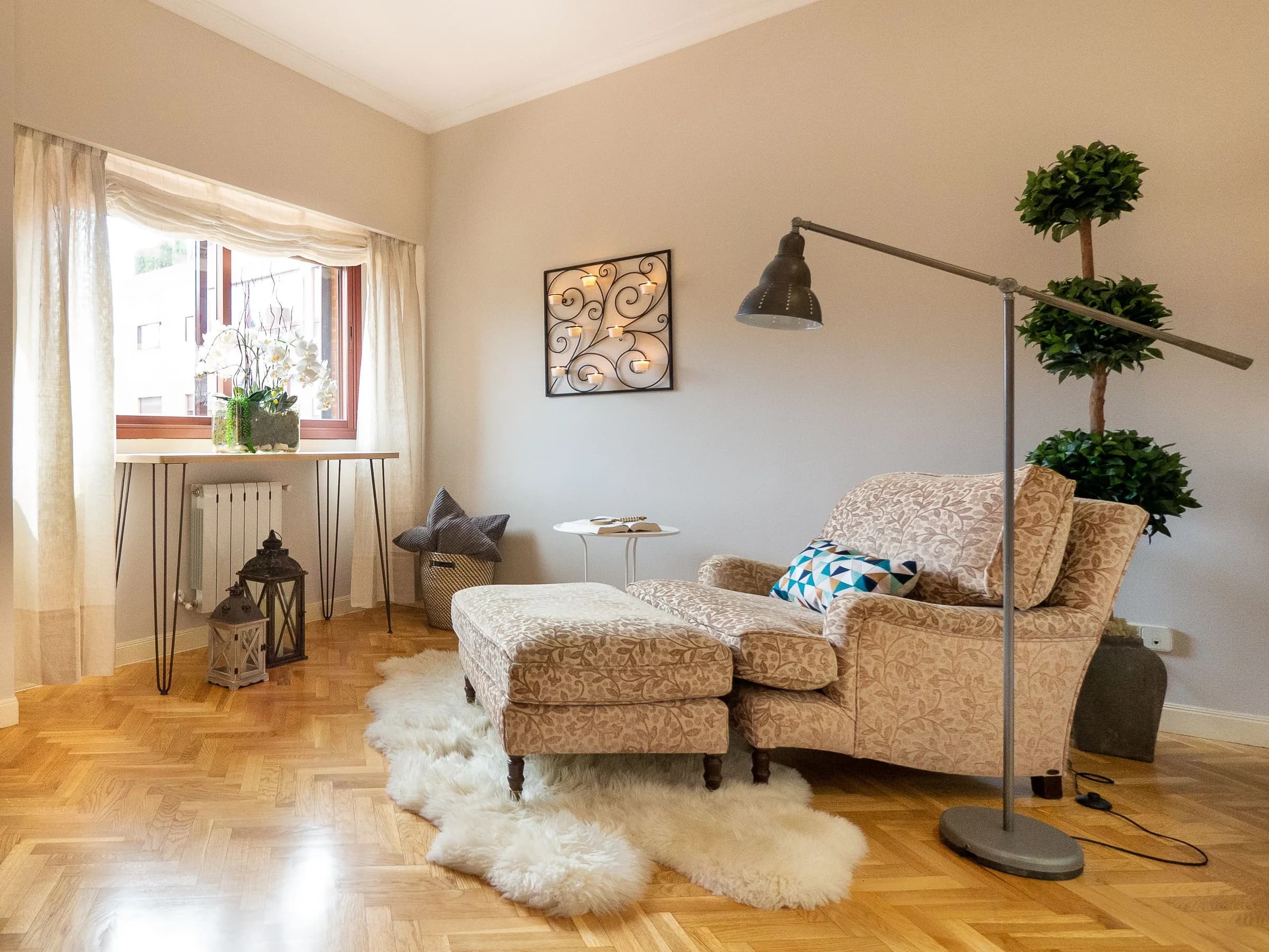 Ático con terraza en Ruzafa — Salón
