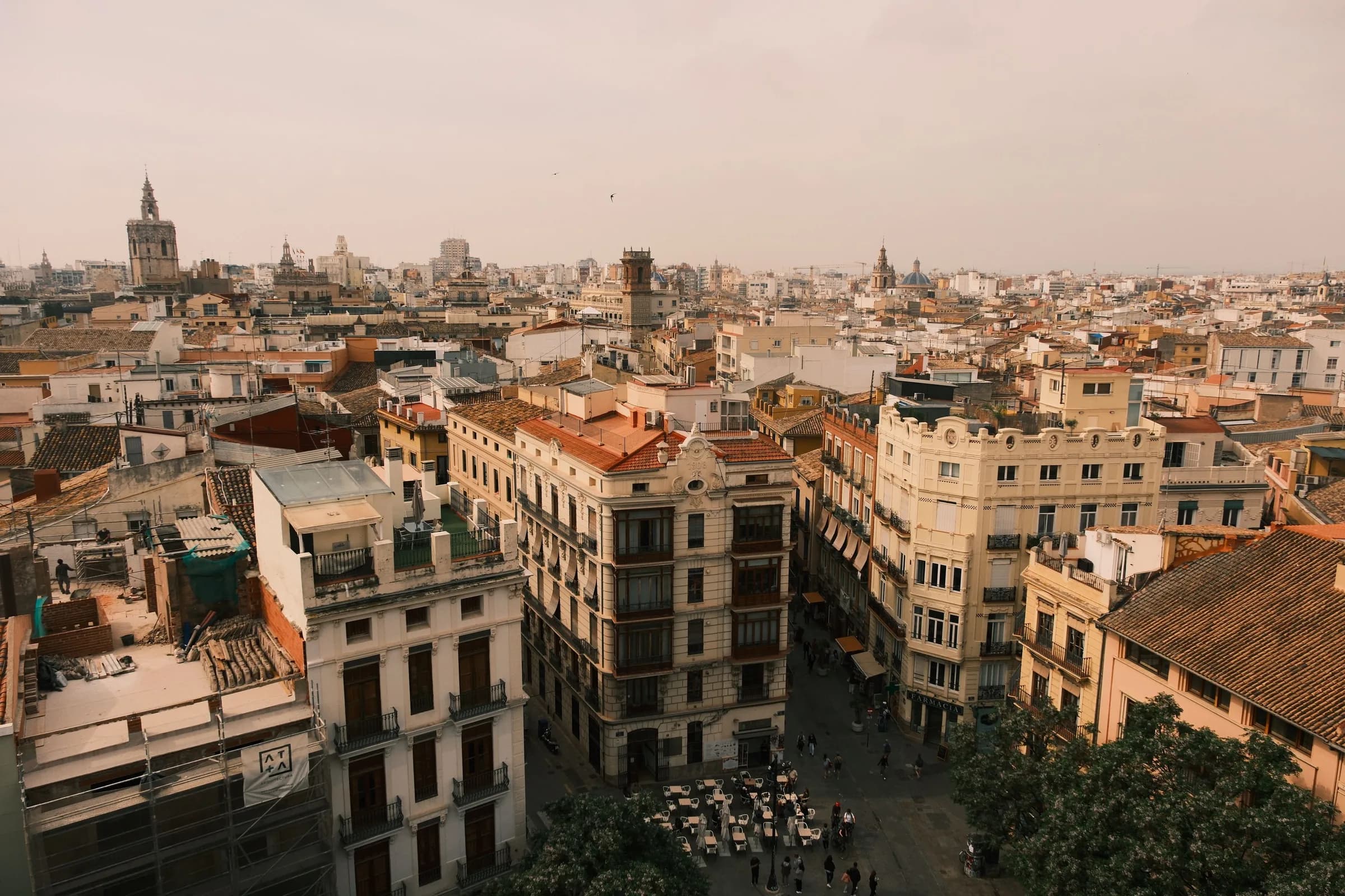 Ático con terraza en Ruzafa — Vistas