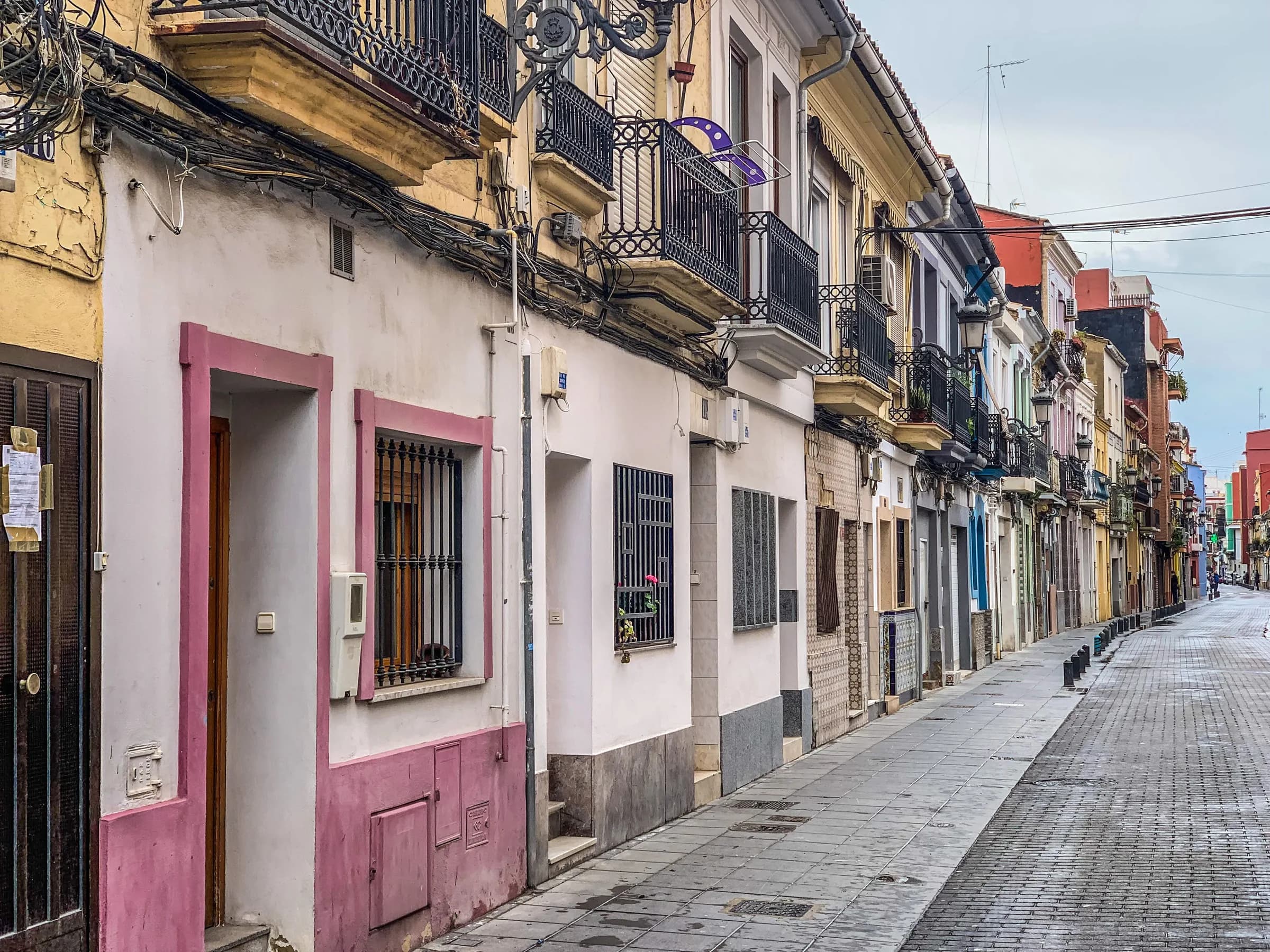Fachadas de azulejo en El Cabanyal