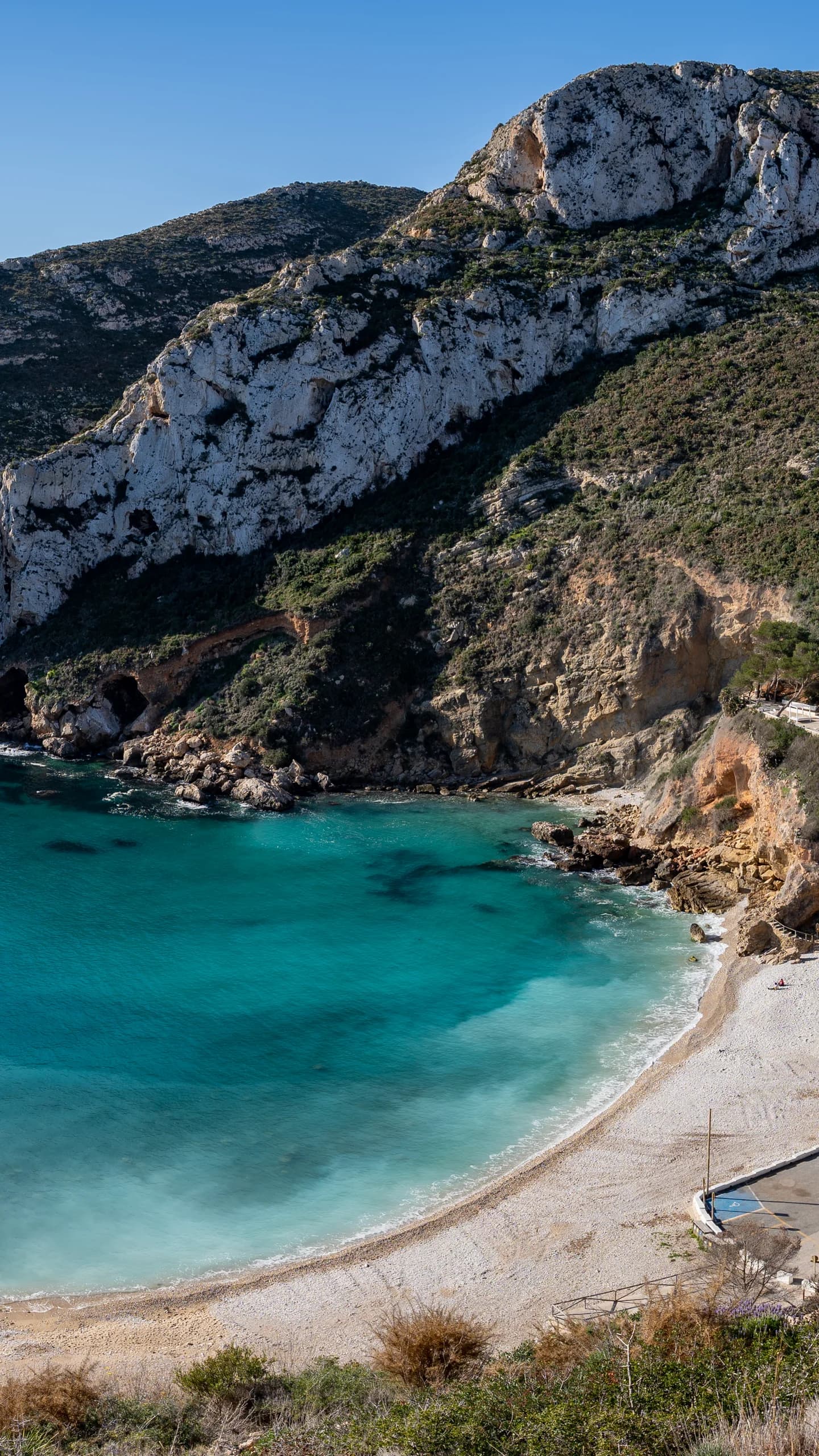 La cala de la Granadella, en Jávea